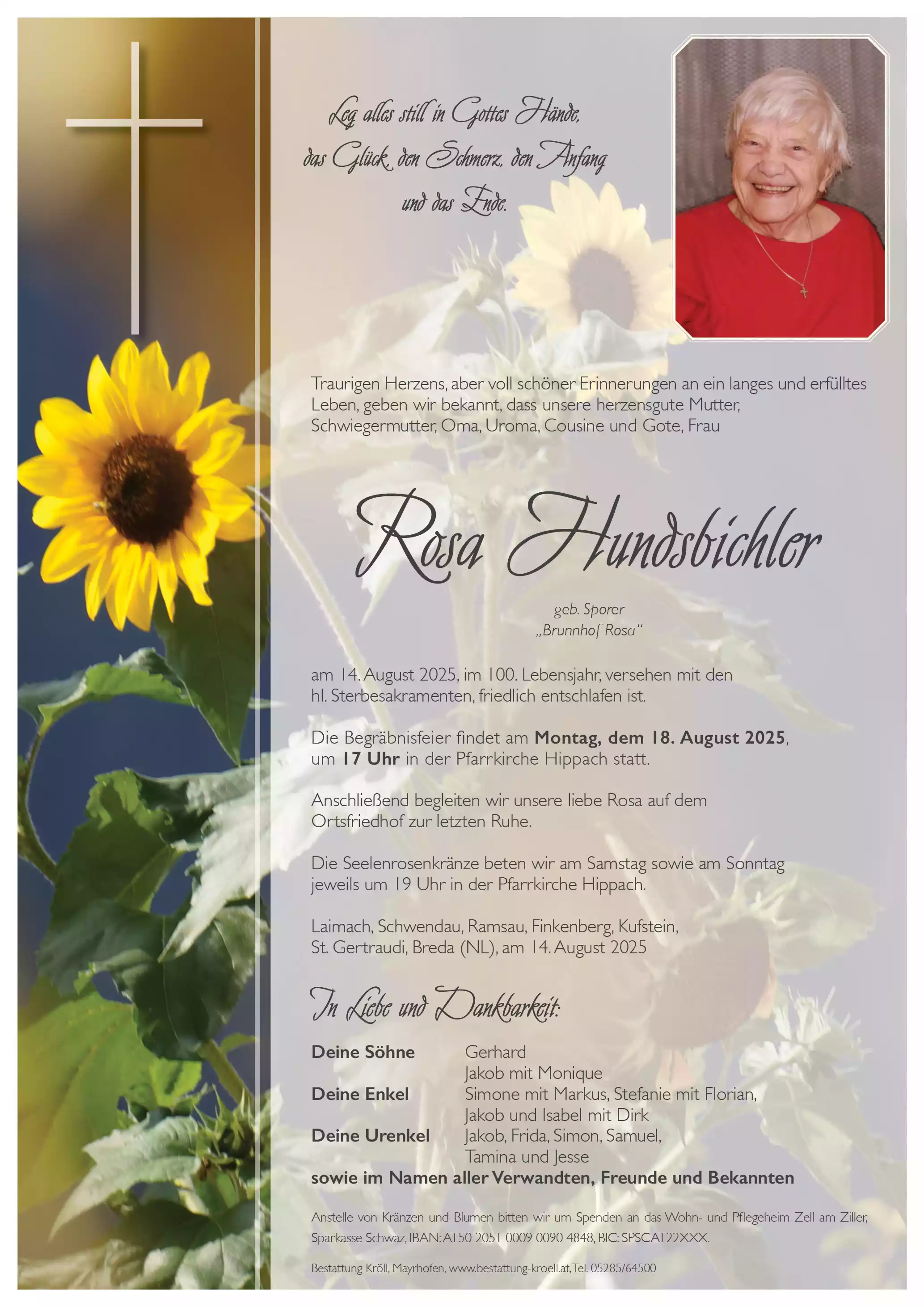 Parte von Rosa Hundsbichler